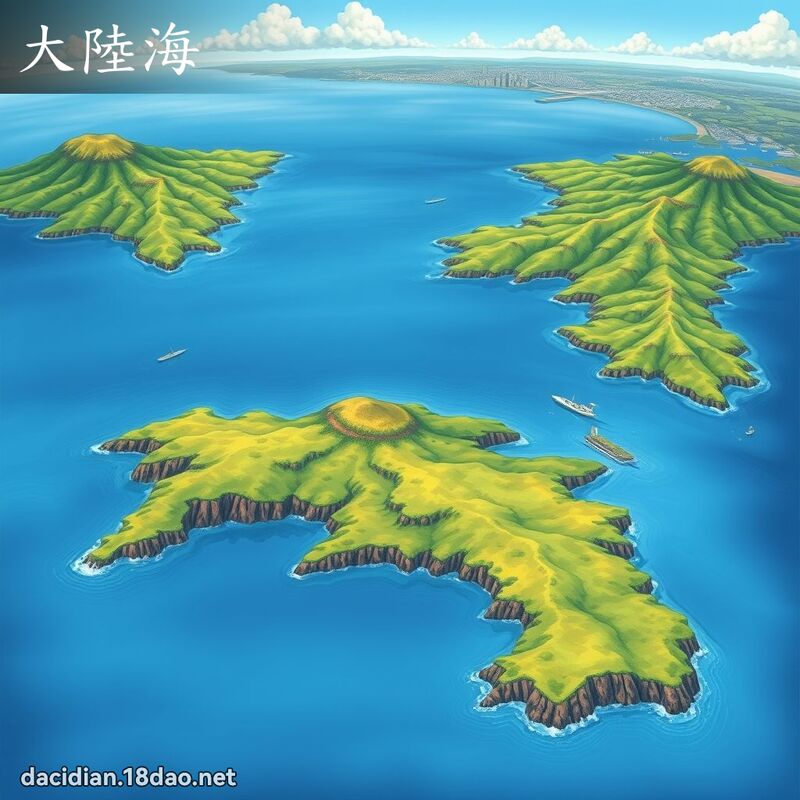 大陆海 - 国语大辞典配图