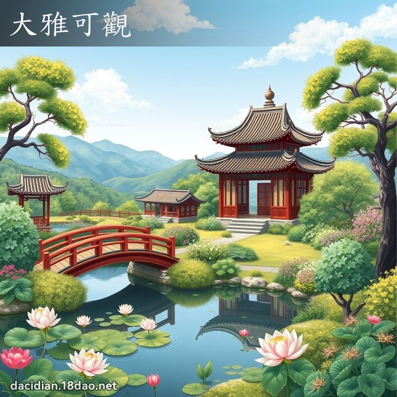 大雅可观 - 国语大辞典配图