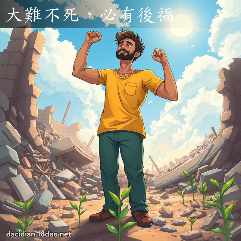 大难不死，必有后福 - 国语大辞典配图