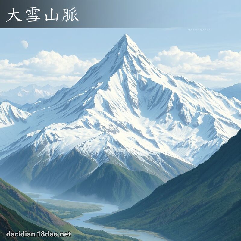 大雪山脉 - 国语大辞典配图
