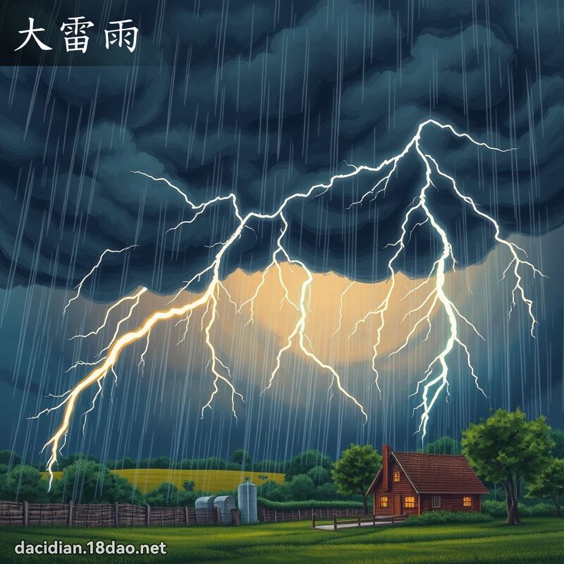 大雷雨 - 国语大辞典配图