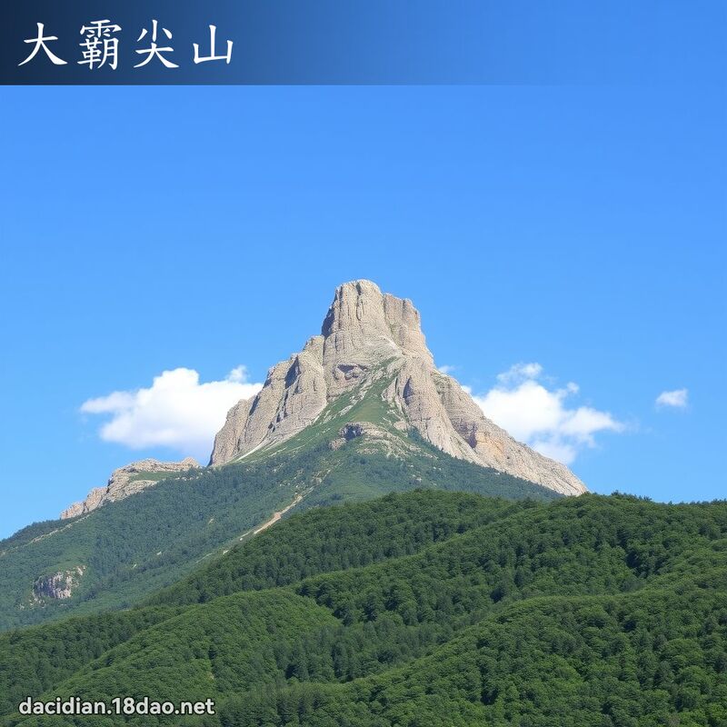 大霸尖山 - 国语大辞典配图
