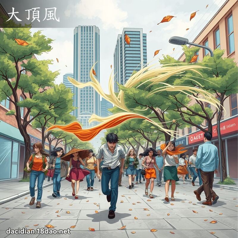 大頂風 - 國語大辭典配圖
