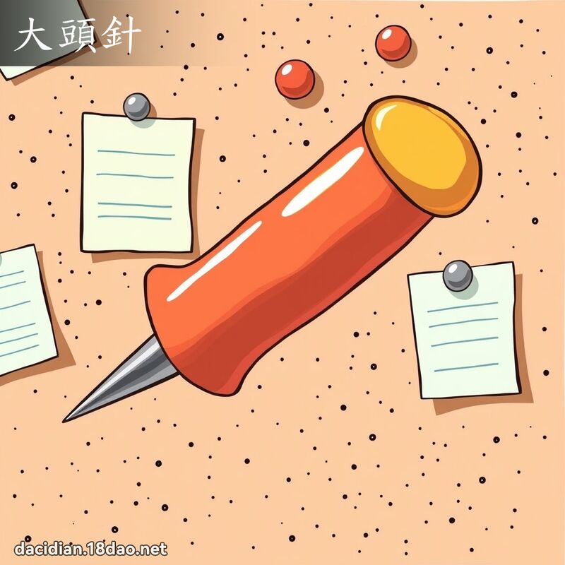 大頭針 - 國語大辭典配圖