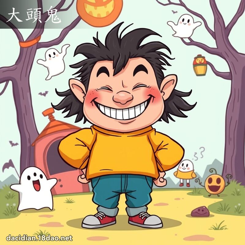 大頭鬼 - 國語大辭典配圖