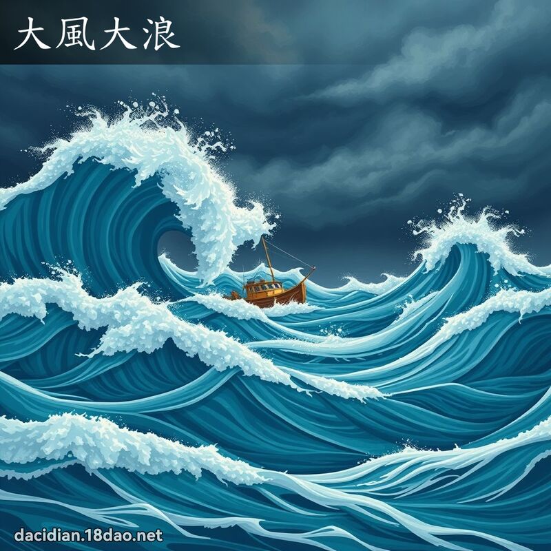大風大浪 - 國語大辭典配圖
