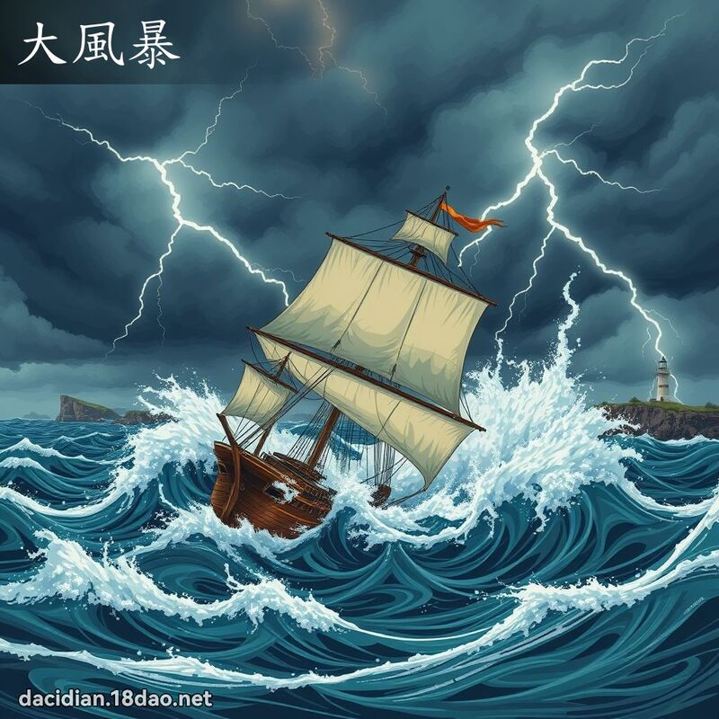 大風暴 - 國語大辭典配圖