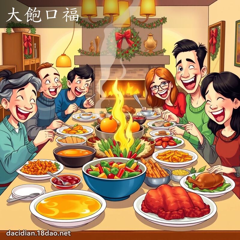 大飽口福 - 國語大辭典配圖