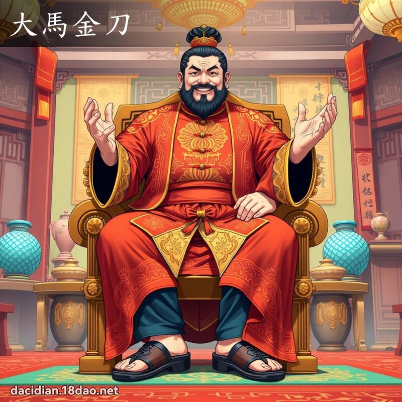 大馬金刀 - 國語大辭典配圖