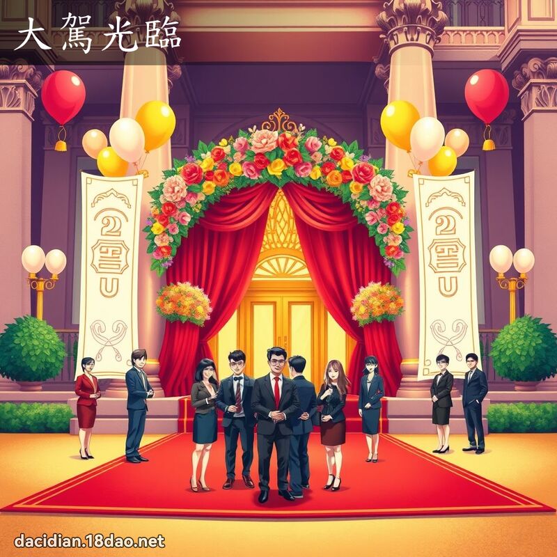 大驾光临 - 国语大辞典配图