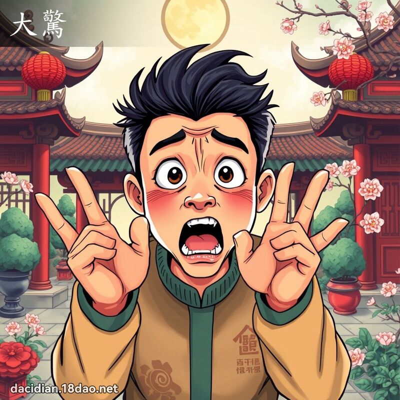 大驚 - 國語大辭典配圖