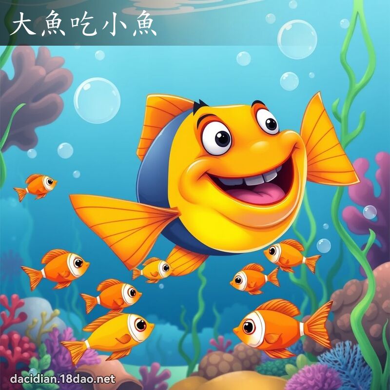 大魚吃小魚 - 國語大辭典配圖