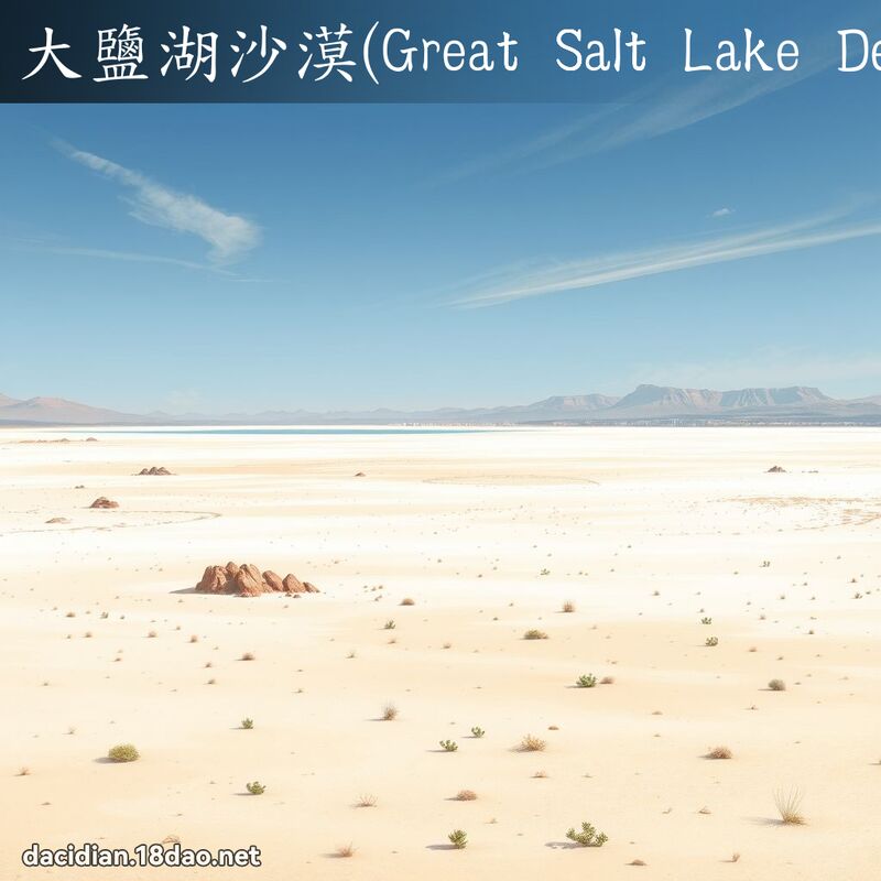 大盐湖沙漠(Great Salt Lake Desert） - 国语大辞典配图