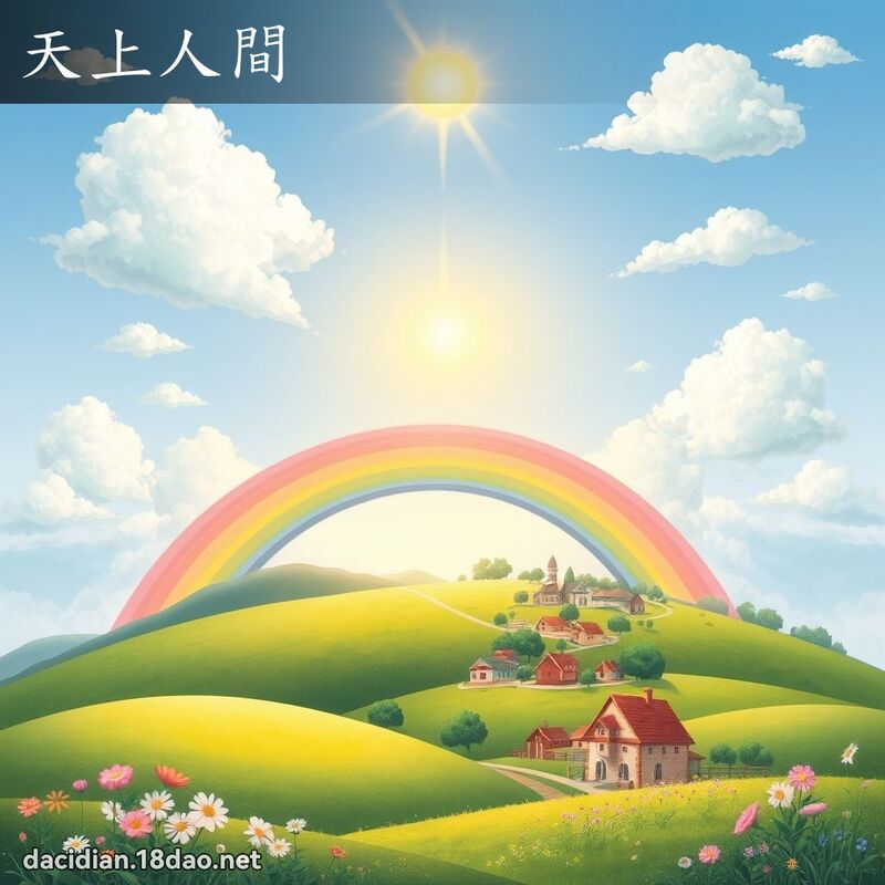 天上人間 - 國語大辭典配圖