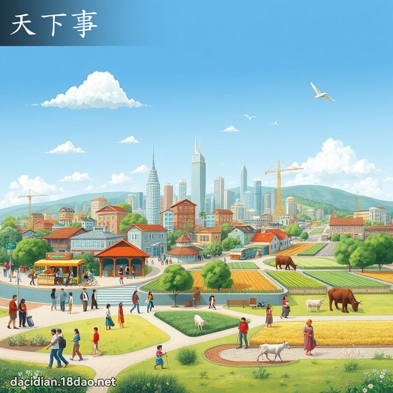 天下事 - 国语大辞典配图