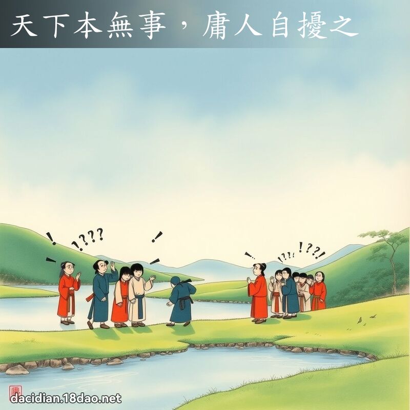 天下本无事，庸人自扰之 - 国语大辞典配图