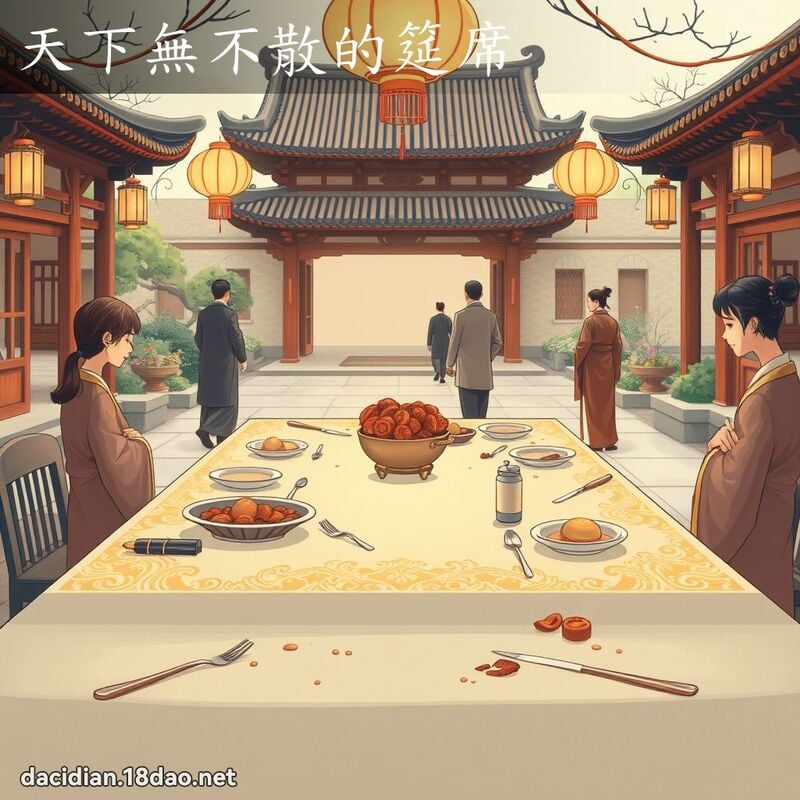 天下無不散的筵席 - 國語大辭典配圖