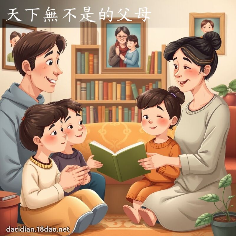 天下無不是的父母 - 國語大辭典配圖