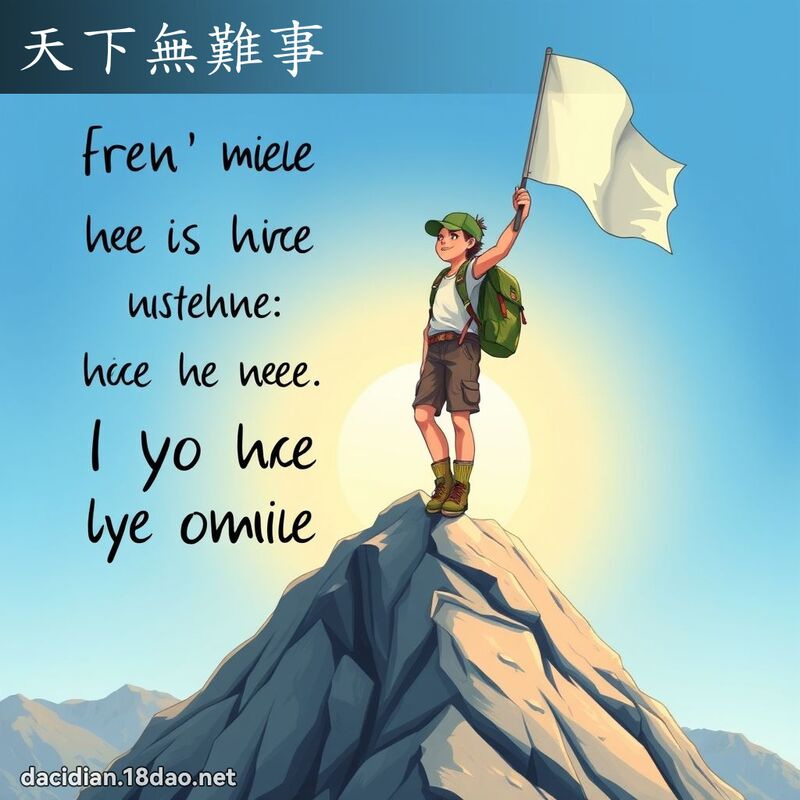 天下无难事 - 国语大辞典配图