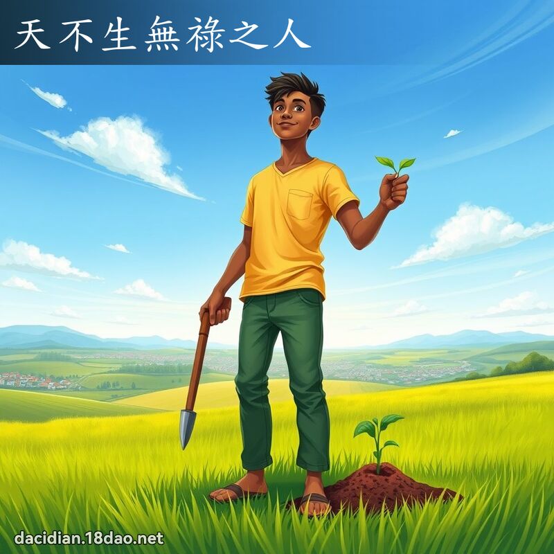 天不生无禄之人 - 国语大辞典配图