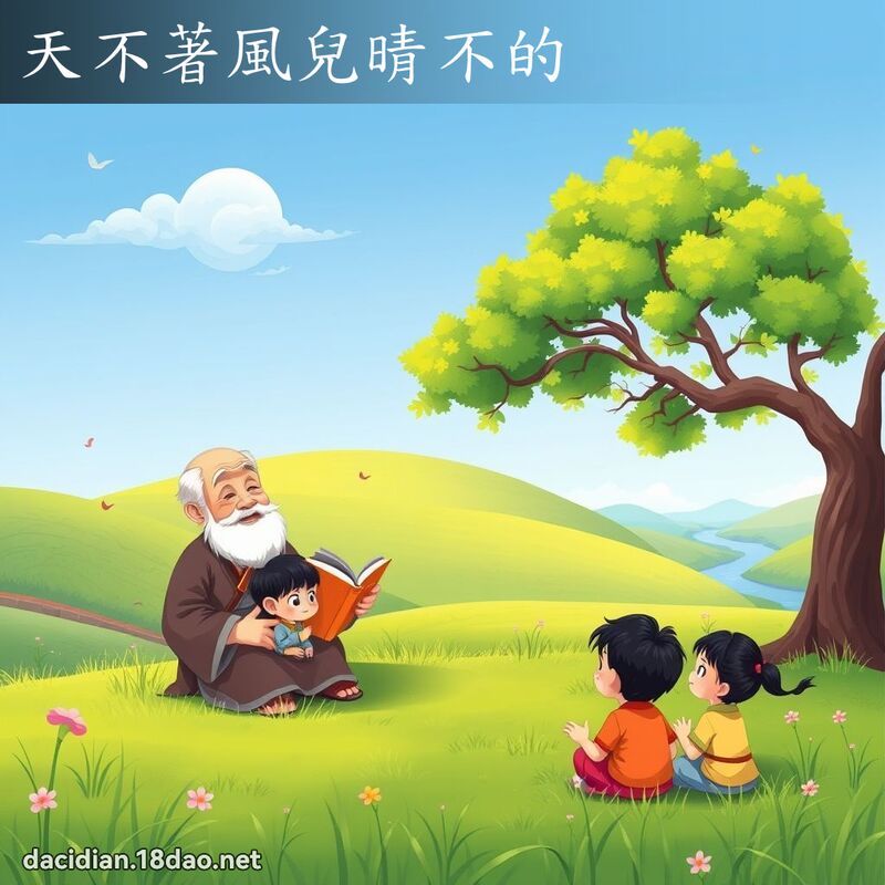 天不著风儿晴不的 - 国语大辞典配图