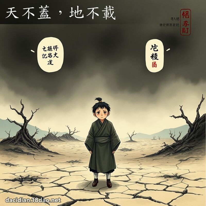 天不盖，地不载 - 国语大辞典配图