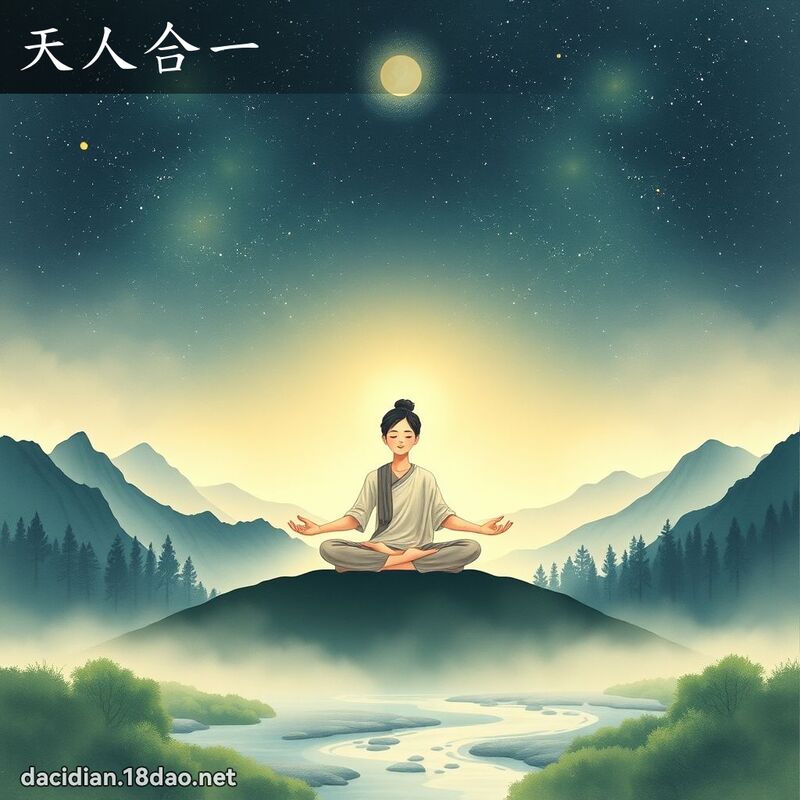 天人合一 - 國語大辭典配圖