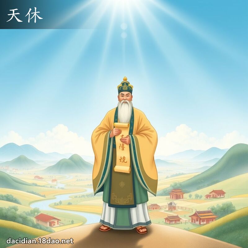 天休 - 国语大辞典配图