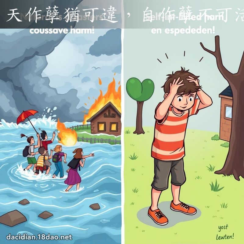 天作孽犹可违，自作孽不可活 - 国语大辞典配图