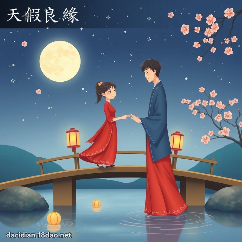 天假良緣 - 國語大辭典配圖