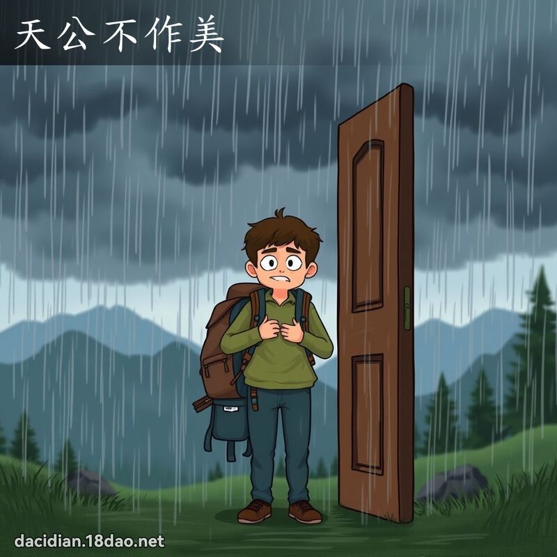天公不作美 - 国语大辞典配图