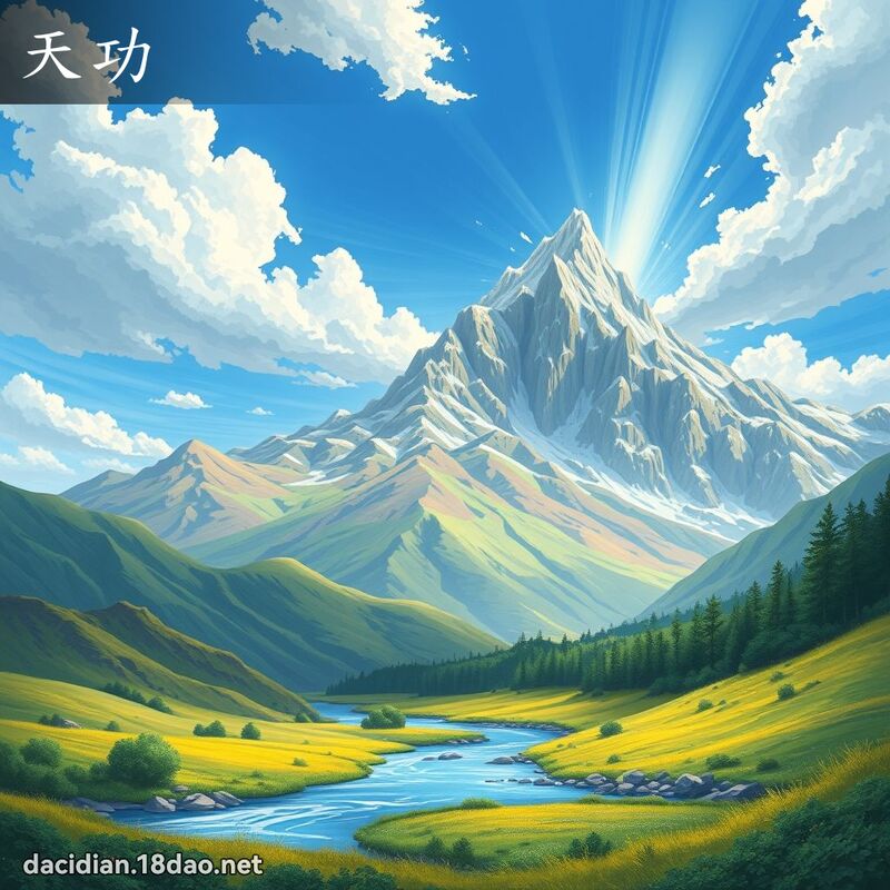 天功 - 国语大辞典配图