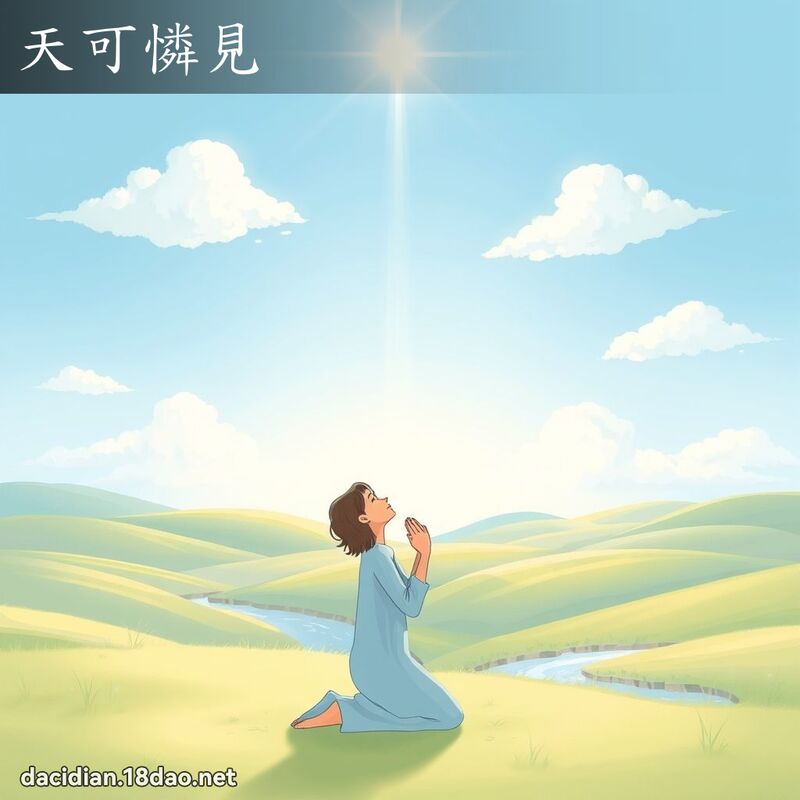 天可怜见 - 国语大辞典配图