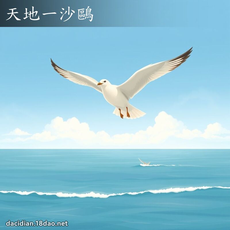 天地一沙鸥 - 国语大辞典配图