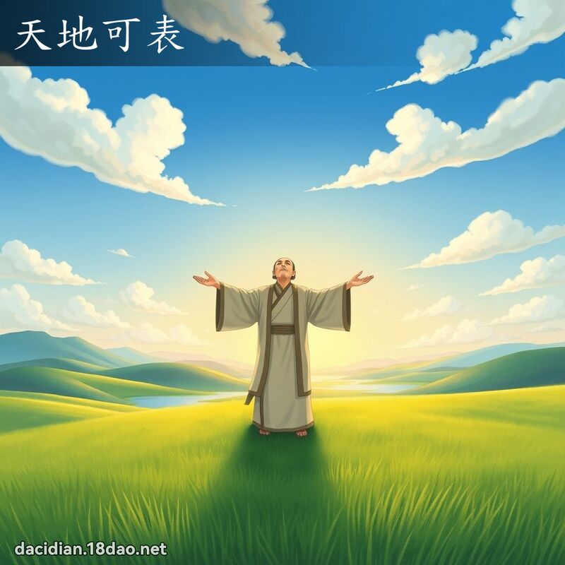 天地可表 - 国语大辞典配图