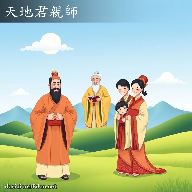 天地君亲师 - 国语大辞典配图
