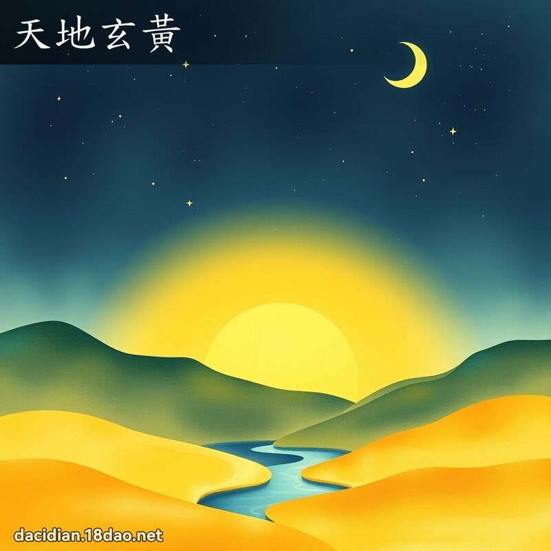 天地玄黃 - 國語大辭典配圖