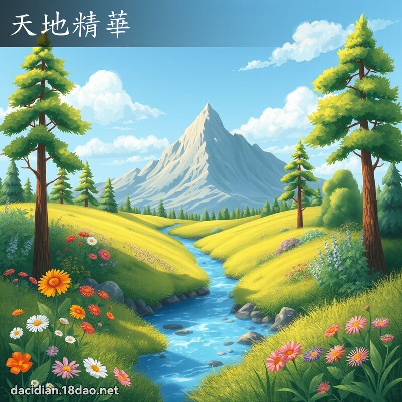 天地精華 - 國語大辭典配圖