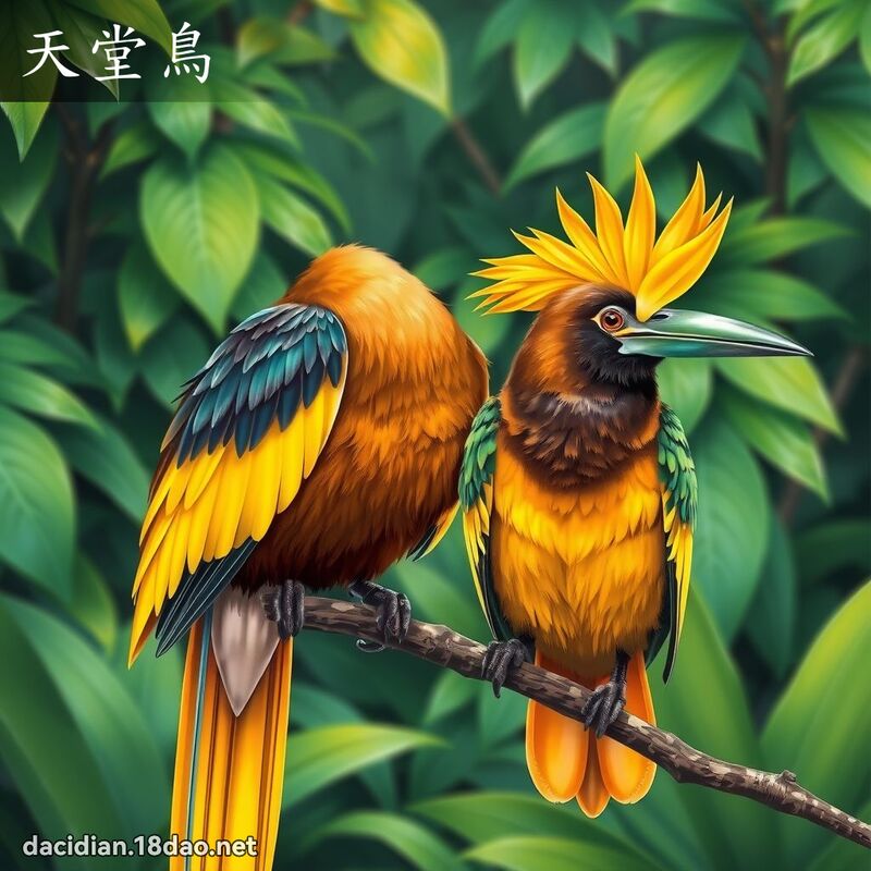 天堂鳥 - 國語大辭典配圖