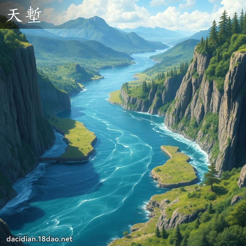 天塹 - 國語大辭典配圖