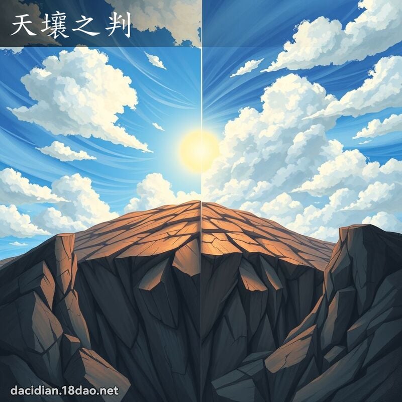 天壤之判 - 國語大辭典配圖