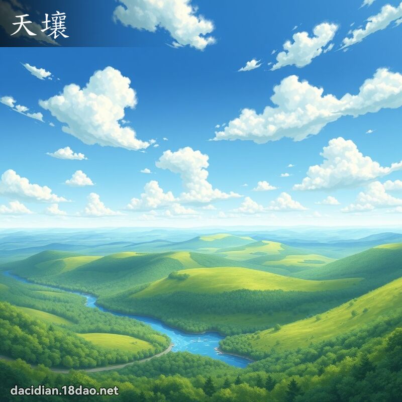 天壤 - 國語大辭典配圖
