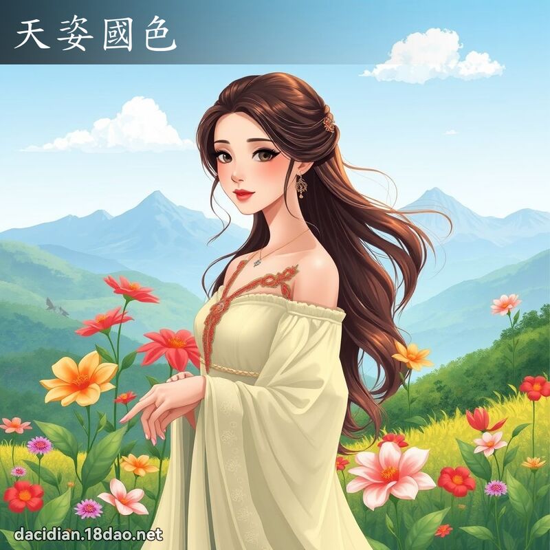 天姿国色 - 国语大辞典配图