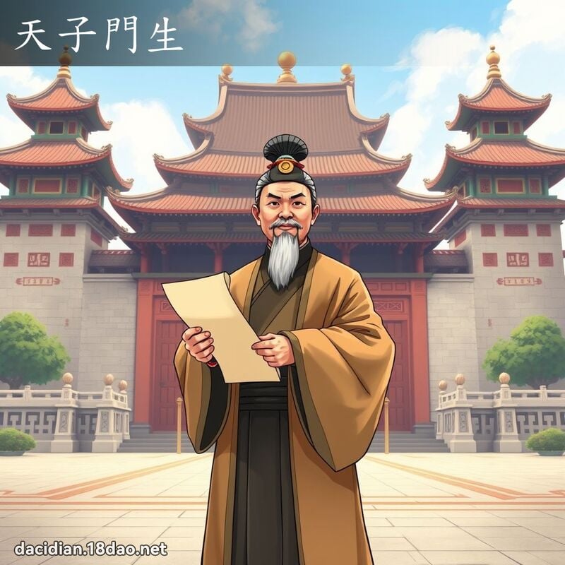 天子门生 - 国语大辞典配图