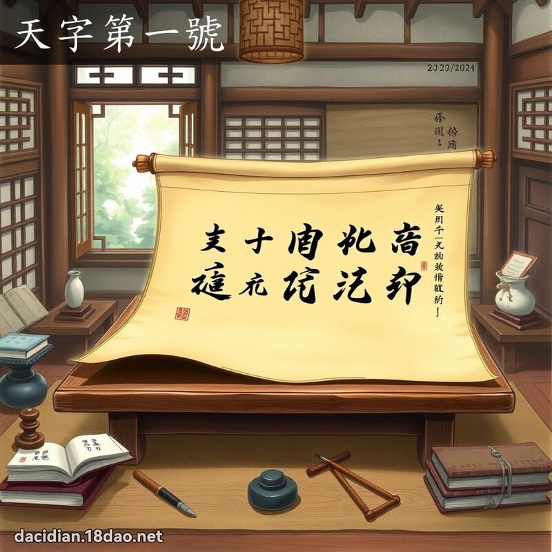 天字第一號 - 國語大辭典配圖