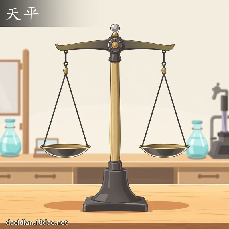 天平 - 國語大辭典配圖
