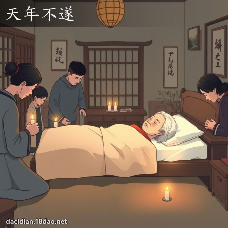 天年不遂 - 國語大辭典配圖