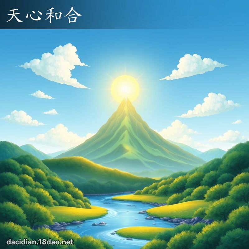 天心和合 - 国语大辞典配图