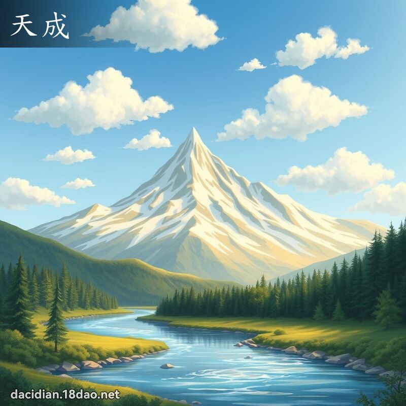 天成 - 国语大辞典配图
