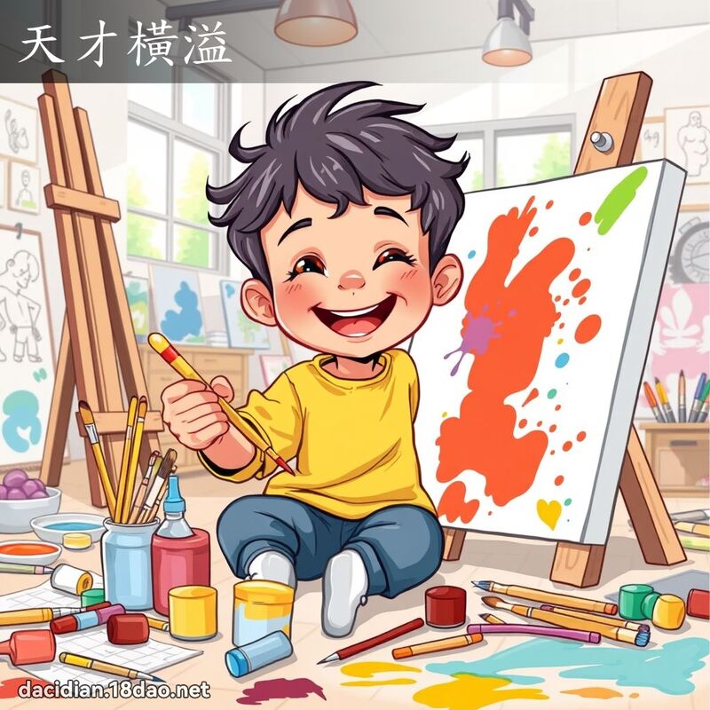 天才橫溢 - 國語大辭典配圖